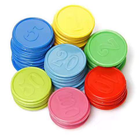 Poker Chips With Numbers Counting Markers Board Games Adullt Kids Party Carnival Fun Favors Juegos D