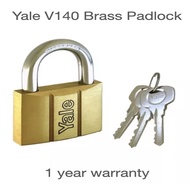 (100% Original) Yale Padlock (Brass) V140 Series (1 Year Warranty)