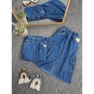 Lissa Cargo Skirt|Cargo Jeans skirt|Children's Cargo Jeans|Contemporary Cargo Skirt|Latest Cargo Ski