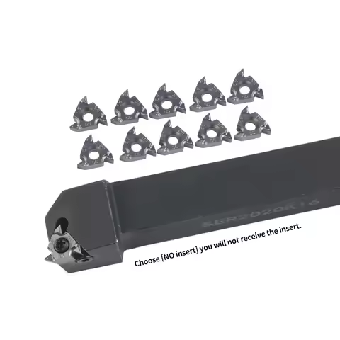 Lathe Tool Holder SER1212H16 SER1616H16 SER2020K16 SER2525M16 SER3232P16 + 10PCS 16ER AG55 AG60 1.0-