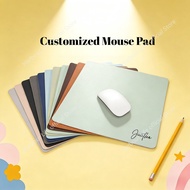Personalised Mouse Pad Premium Leather Customised Gift Birthday Gifts for him Desk Mat