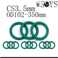 Green Fluorine Rubber O-Ring Sealing Ring Oil Resistant O型环 CS3.5mm OD102-350mm [WSYS-MB-OO1]