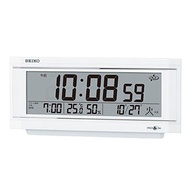 SEIKO GP501W Clock Table Satellite Radio Digital Calendar Temperature Humidity Display With Alarm Light SPACE LINK...