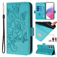 For VIVO S30 S50 Pro Mini Case Luxury Wallet Card Slot Flip Rose Flower Magnetic Stand Leather for V