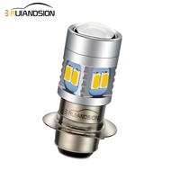 Ruiandsion Motorcycle Headlight H6M P15D LED Bulb 6V-30V 4300K Warm White Motorbike Head Lamp Dual B
