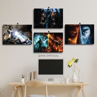 41-60 MORTAL COMBAT LOGO GAME ROOM DECORATION 20X30 3I1Q3/9BC2K MORTAL COMBAT GAME WALL DECORATION/ 