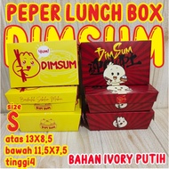 Paper lunch box S DIMSUM 100 pcs Dimsum box Cheapest food box IVORY (S dimsum)