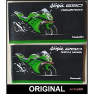 BUKU PEDOMAN PEMILIK SEPEDA MOTOR KAWASAKI NINJA 250 INJEKSI BEKAS ORIGINAL
