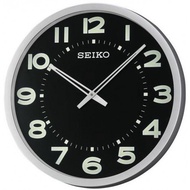 Seiko Black Dial Wall Clock QXA564S