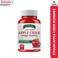 60 Gummies Fitgum Apple Cider Vinegar with Collagen for Weight Management