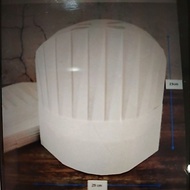 23cm/9 inches Non-woven disposable white chef hat