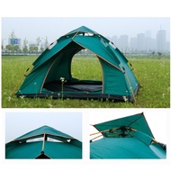 Double Layer 2-3 PERSON / 3-4 PERSON CAMPING TENT (SINGLE/DOUBLE LAYER SPRING) Auto Open Outdoor Hik