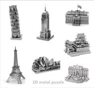 3D Puzzle  3d metal puzzle Model Metal Assembled Model DIY Educational Puzzle Building Puzzle Hime E