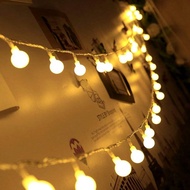 1 Set, LED Ball String Lights For Indoor/Outdoor Decoration, Bedroom, Garden, Suitable For Halloween