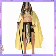 Medieval Ancient Roman Egyptian Pharaoh Costume Halloween COS Costume Ancient Greece King Men's Part