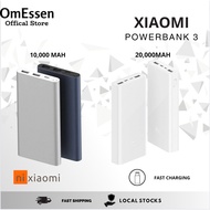 SG -【1 year warranty 】Original Xiaomi Power Bank (white) 3 20000mAh  xiaomi powerbank gen 3USB-C Two
