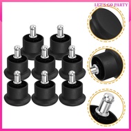 8 Pcs Office Chair Chairs Inline Protective Foot Pads Wheels Replacement 6.50X5.00X5.00CM Black  uir