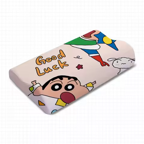 Memory Foam Pillow Crayon Shin Chan Anime Cartoon Cervical Support Kids Sleeping Bedroom Dormitory P