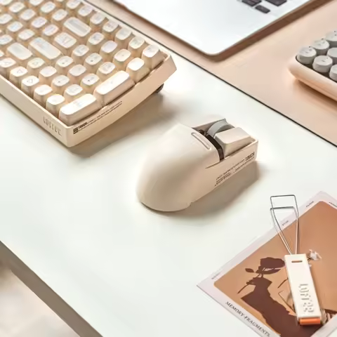 Lofree Xiaoqiao 2.4G Wireless Mouse OLED Display Screen 3 Mode DIY Rechargeable Office Gaming Mouse 