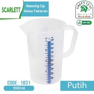 Green Leaf Liquid Measuring Cup 1000mL Capacity 1L Scarlett 1831