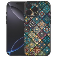 Ethnic Style Mandala Liquid Silicone Shockproof Case for Women - iPhone 15 Pro Max