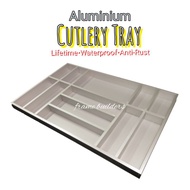 Cutlery Tray Aluminum/Cutlery/Spoon Tray/Cutlery organizer/Cutlery Tray/Sudu Simpan/汤匙盘/汤匙筷子收藏/收藏蓝/