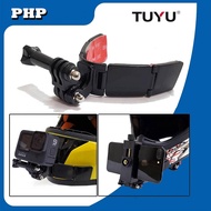 Tuyu full face helmet chin mount holder for gopro hero 9 8 7 5yi 4k insta360 camera strap foldable