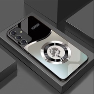 Ốp Lưng cho SAMSUNG GALAXY A04S A05S Mặt kính cường lực cao cấp Họa tiết LOGO RỒNG