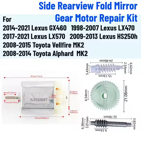 Lexus LX470 Rearview Mirror For Lexus LX470 GX460 LX570 HS250h Toyota Vellfire Alphard Car Parts Sid
