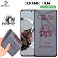 Ceramic Anti Spy Privacy Full Tempered Film Glass For Xiaomi Mi 13T 12T 12 11T 11 Lite 9 Pro 4G 5G 2023