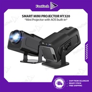 FunTech Full HD Smart Android Mini Projector Home Projector HY320 Laptop Phone Projector Android 11