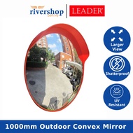 LEADER 1000mm Outdoor Convex Mirror With Cap Traffic Mirror Traffic Parking Mirror Cermin Persimpang