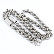 s2shop สร้อยคอสแตนเลสแท้ สร้อยคอพระ ห้อยพระได้ 1 องค์ ความกว้าง 7 มมความยาว 30 นิ้วNo.5690