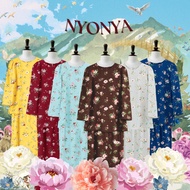 S-6XL - Size36-52 Baju Kurung【FLORET】Set Pakaian Wanita Kombo Baju+Skirt Bahan Ironless Anti Pudar