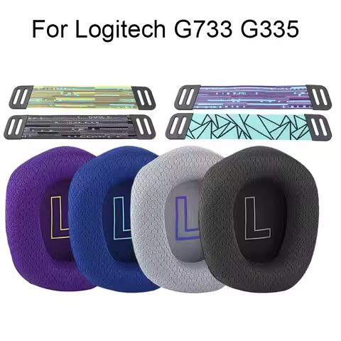 Headphone Ear Pad for Logitech G733 G335 Headphone Cover Accessories Ear Muffs Earphone Sponge Cushi