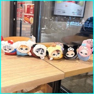 HK1 Mofusand x Sanrio Hello Kitty Cinnamoroll Plushie Keychain Cat Doll Mesh Bag Pendant KH1