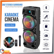 Wireless Bluetooth Portable Speaker with Subwoofer High Fidelity Stereo &amp; Mic