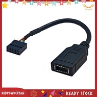 [Redpowderyan.] USB 9PIN to TYPE-E Adapter Cable USB 9PIN to TYPE-E Cable USB Front Panel Adapter Ca