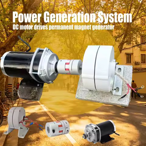 Power generation kit Free Energy DC Motor and AC permanent magnet generator Wind and Solar Turbine U