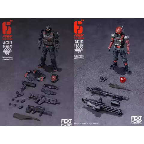 In Stock Acid Rain War 6 Inches FXH-AR-005 006 Guard Trooper ARV-001 Red Locust 1/12 Collection Gift