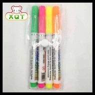 ️ XQT ️4 in 1 Chosch Double head Highlighter Pen / Twinpen Dual Tip Highlighter-W050