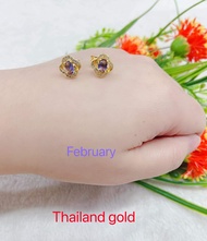 10K GOLD BIRTHMONTH EARRINGS