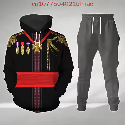 Disney Frozen Oaken Costume Cosplay 3D Hoodie Jogger Costume Hoodie Shirt Prince Jogger Pants