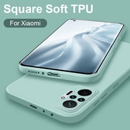 เคสTPU​นิ่ม​สีพาสเทลคลุมกล้อง Xiaomi Mi 11 Lite 11 10T 9T Redmi Note 12 11 9A 10 9 9S 7 10 Pro Max Poco X5 M4 M3 X3 F2 F3 Pro