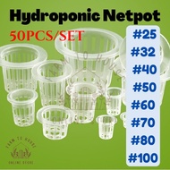 50PCS Hydroponic Net Pot Planting Net Cup Net Pot Aquaponic Net Pot Mesh Plastic Planting Cup Net Pl
