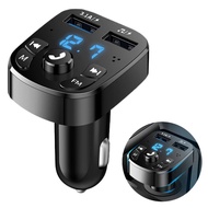 Car Bluetooth 5.0 Audio Player 2 USB Disk &amp; Phone Charger Adapter Car FM Bluetooth Transmitter Receiver Auto Interior Accessory