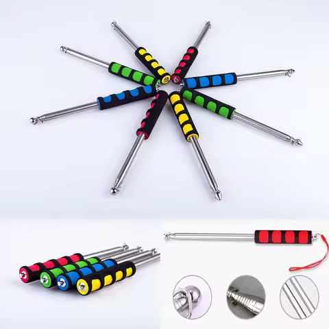 1.6m/2m Sturdy Flag Pole Easy to Carry Telescopic Flagpole Non-slip Handle Portable Handheld Flag Po