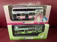 價錢每部計- 九巴 富豪 AVBWU Wright Bus (粉紅- 已拆包膠）3asv 超級 奥林比安 Super Olympian (青綠-未拆包膠）Daikin 大金冷氣 廣告 巴士模型 KMB