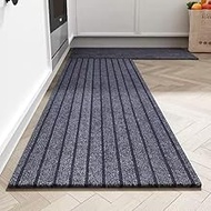 Hallway Runner Rug with Rubber Backing, Laundry Room Rug Non Slip, Washable Outdoor Indoor Rug Carpe