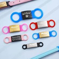 Personalized Slide-On Dog ID Tag, Custom Engraving Dog Tag, Silent Pet Tag For Cats, No Noise Pet ID